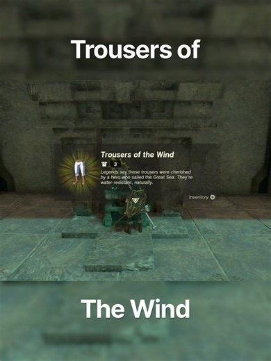 Trousers of the Wind location in Zelda TOTK #tearsofthekingdom #zelda