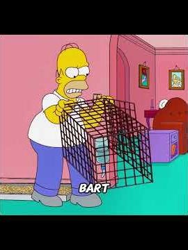 Homer locked bart in cage #simpsons #shorts #viral
