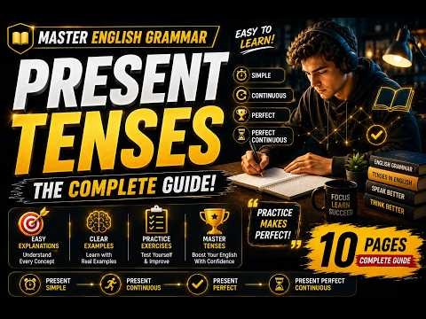 🔥 PRESENT TENSES Made Easy in 2 Minutes! ✅