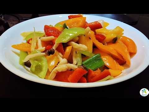 Oyster Bell Pepper : The simple cooking idea ,Easy and Quick #cookingtips #cooking #asmr