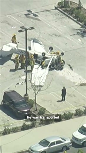 Small plane snaps power pole and crashes in Los Angeles