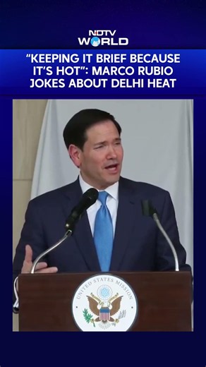 Marco Rubio Cracks Up Delhi Presser: “Keeping It Brief Because It’s Hot”
