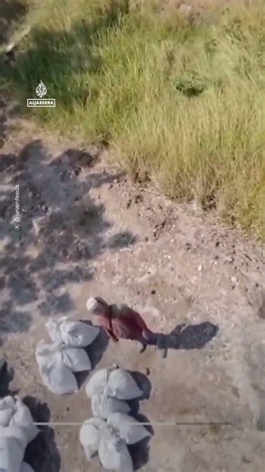 Indonesian farmer goes viral using a drone as transportation