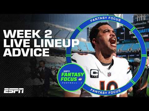 Week 2 LIVE Fantasy Football Q&A | Fantasy Focus Sunday Kickoff