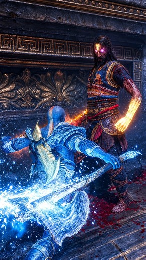 God of War🥶🔥 Vs Tyr Valhalla DLC Best Fight #gaming #godofwar