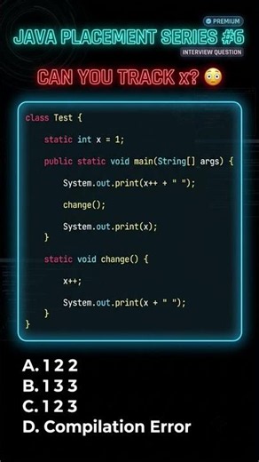 🤯 Can You Track This Static Variable? | Java Interview Question#java #coding #music #trending #viral