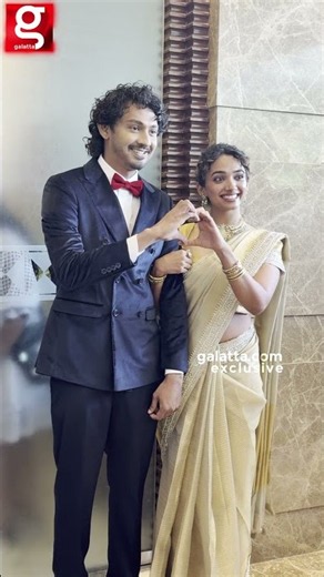 Cute-ஆ நடந்து வந்த Hero and Heroine❤️😍கைகோர்த்து நடந்து வந்த Dir Elan and Saanve Meghana😍🥰