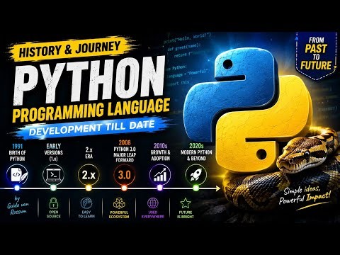 History of Python Programming Language | Evolution of Python (1989–2026) | Complete Timeline