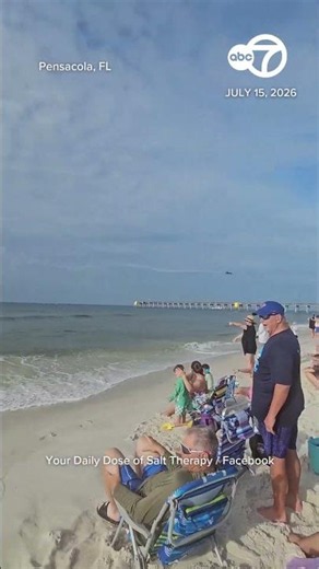 WATCH: Blue Angels jet flies low over Pensacola Beach, Florida