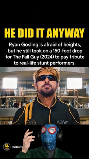 Ryan Gosling Faced His Biggest Fear for The Fall Guy 😱🔥 | #shorts