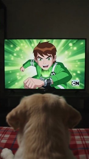 Sofia 🐕 Watch Ben 10 🥰 #shortfeed #viral #ben10 #shorts