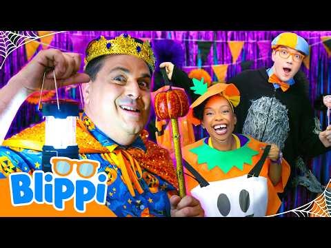 Blippi & Meekah Silly Spooky Stories for the Halloween King! 👑🎃
