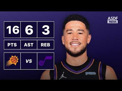 Devin Booker 16 PTS 3 REB 6 AST 1 STL vs UTA | Full Game Highlights