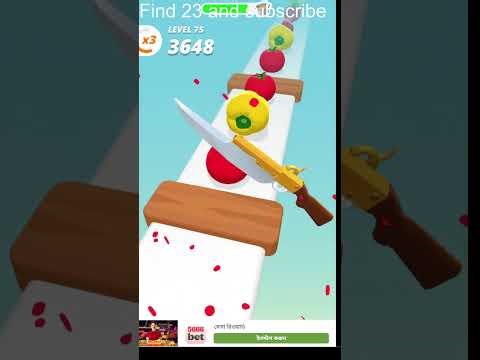 Teaching Level 75+ Slice Game Tutorial Perfect Cuts | Zero Error Technique 🚀 #GamingShorts