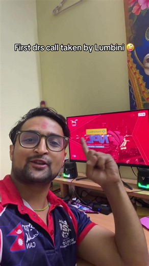 First drs call of NPL . #npl #nepalcricket #drs