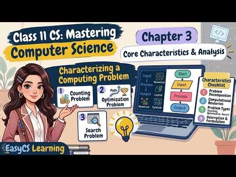 Class 11 Computer Science | Characterizing a Computing Problem | Chapter 3 | EasyCS Learning