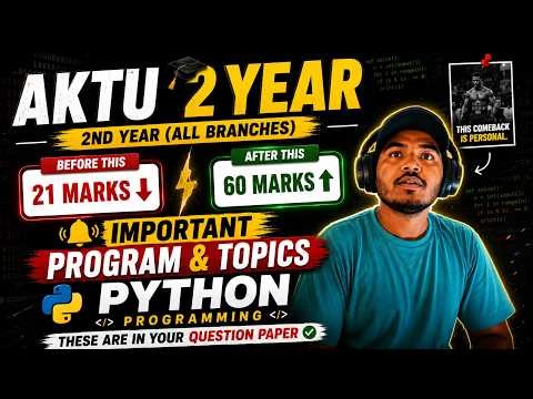 AKTU Python Most Important Programs 2026 | PYTHON PROGRAMMING MOST IMPORTANT TOPICS | CAMPUS CIRCUIT