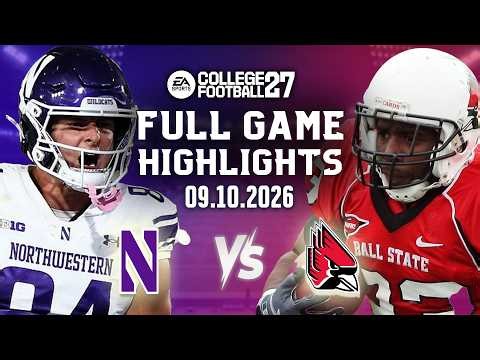 🔴LIVE🔴Northwestern Vs Ball State Cardinals Full Game Highlights Oct 09, 2026 NCAA COLLEGE FOOTBALL27