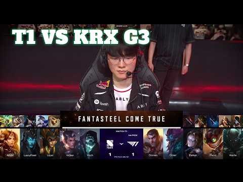 T1 vs KRX Game 3 | LCK 2026 Rounds 1-2 Week 8 Day 1 | T1 vs Kiwoom DRX G3