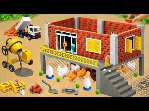 Science Project Builds a Strong Two-Story Mini Brick and Cement House After the Storm🌪️