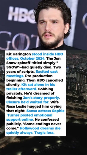 Kit Harington's Jon Snow Spinoff Was Quietly Cancelled—Cast Mates Cried Together Sadly