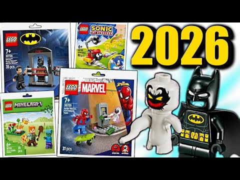 NEW 2026 LEGO POLYBAGS! Spider-Man, Batman, Sonic, Minecraft AND MORE!