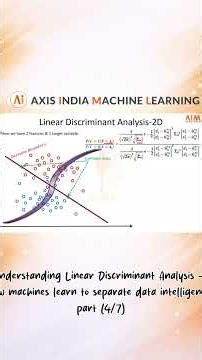 Understanding Linear Discriminant Analysis (LDA) #LinearDiscriminantAnalysis #MachineLearning