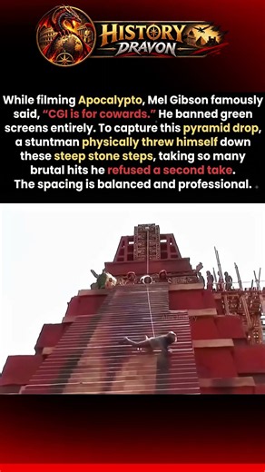Apocalypto’s Most Intense Practical Stunt 😳 #shorts #history