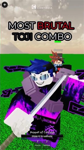 New hired killer - Toji 65% combo #jjs #roblox #comboes #viral #toji #new #update