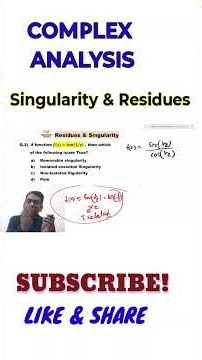 02 short tricks of singularity | Singularity of function f(z)=tan(1/z) is | CSIR NET | GATE MATHS