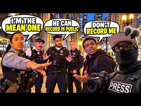 Male Karen melt down after dark Chicago's downtown area , 10 cops called on 1 male acting out