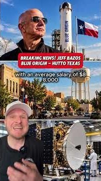 🚀 BREAKING NEWS!!!! JEFF BEZOS' BLUE ORIGIN PICK HUTTO TEXAS