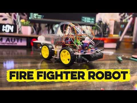 FIRE FIGHTER ROBOT USING ARDUINO UNO R3 | OM SAI 3D TECH LAB | ARDUINO UNO PROJECT | OM AUTI