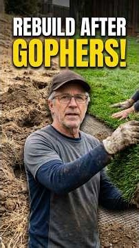 Gophers Destroyed Your Grass? Do This! #lawncare #homehacks #grass