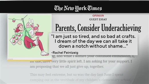 Parents feeling overwhelmed? A viral op-ed says it's time to 'consider underachieving'