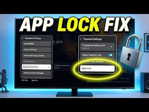 How to Fix Samsung TV App Lock Not Working | Security PIN & Smart Hub Tips & Tricks