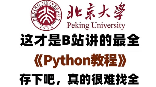 【整整500集】这才是2026年B站最全最细的Python零基础全套教程，逼自己一周学完，Python编程技术猛涨！全程通俗易懂，包含爬虫教程与数据分析！