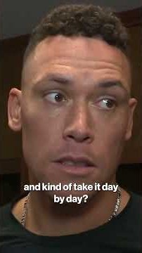 Aaron Judge felt the tightness the first inning in the field but can't pinpoint the play #shorts