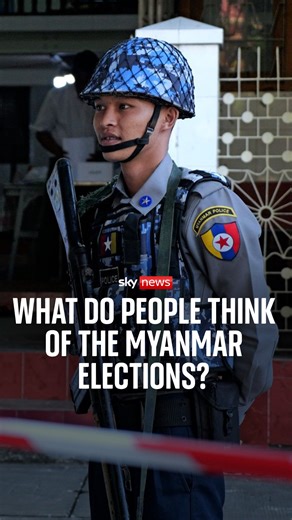 Myanmar's ruling junta has granted the media rare access to some parts of the country in time for the election. In Yangon, Sky’s Shingi Mararike measures the public mood ahead of the vote. #Myanmar #skynews | Sky News