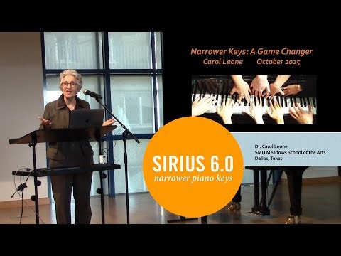 Narrow Keys: A Game Changer for Pianists -- Prof. Dr. Carol Leone (SMU Dallas) at HMDK Stuttgart