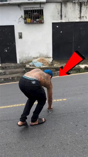 He Tricked Drivers With a Fake Speed Bump! 😱🚗 #shorts #car