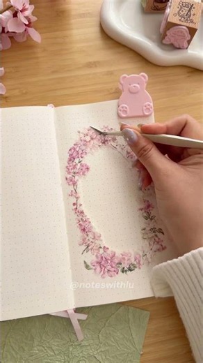 ASMR journal with me | sakura theme