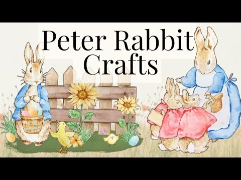 Springtime Peter Rabbit Inspired Crafts | Vintage Storybook Bunny Decor