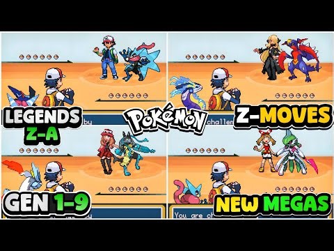 NEW Pokemon Completed GBA Hack With Legends ZA Megas, Gen 1 to 9, Z-Moves, Dynamax & More!🔥