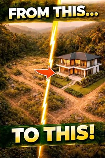 They Built a Luxury Home in the Middle of the Jungle 😱🌴 #timelapse #realestate #home #shoes #fyp