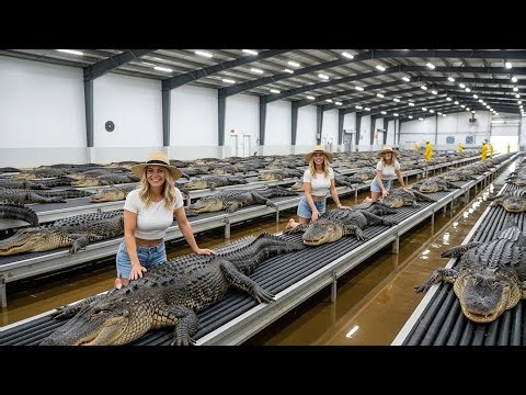 Inside a Million Crocodile Meat and Leather Farm The High Tech Process Behind Luxury Goods.