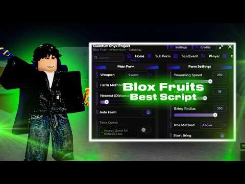Blox Fruits Script Hack GUI - Auto Farm, Sea Event, Auto Dungeon, Fruit Sniper & MORE! [NO KEY]