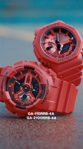 Indulge your passion for bold, bright toughness with an iconic G-SHOCK style in the vivid red loved by trendsetters and athletes the world over. Introducing four iconic styles in G-SHOCK brand red: the ever-popular 5600, a direct legacy of the first-ever G-SHOCK; the 6900, a timeless cultural icon still loved by people of all ages; the 110 with strong, bold oversized case; and the streamlined beauty of the 2100 with octagonal bezel. #CASIO #GSHOCK #absolutetoughness https://www.casio.com/intl/wa