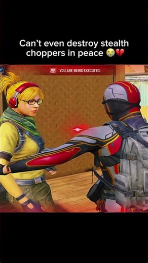 Can't even destroy stealth choppers in peace 😭💔