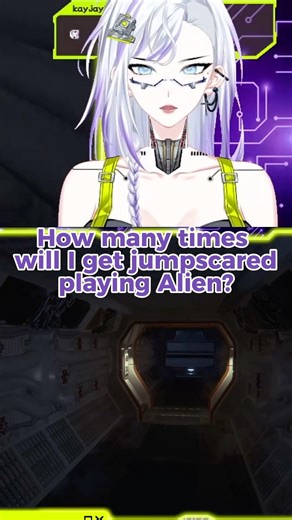 How many times will I get jumpscared playing Alien…? #Vtuber #ENVtuber #Vtuberclips